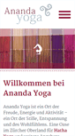 Mobile Screenshot of anandayoga.ch