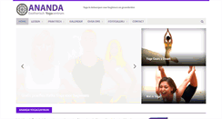 Desktop Screenshot of anandayoga.be